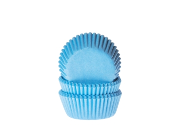 Mini Cupcake Cases - Sky Blue