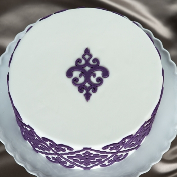 Silicone Onlays - Filigree Damask Medallion