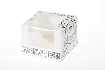 CupCake/Muffin Box einzeln - Monsters