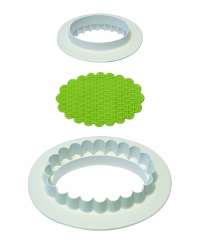 Plaque Cutter - Plain and Fluted Oval - 127mm