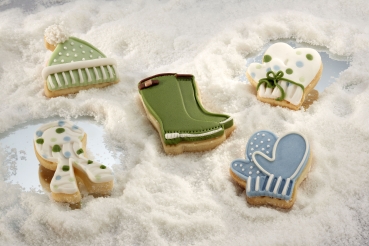 Ausstecher mit Auswerfer / 4er Set / Winter