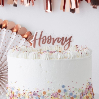 Candle - Hooray - Rose Gold