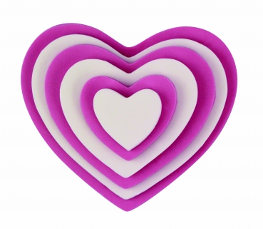 6 Piece Heart Cutter Set