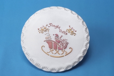 Stencil Santa Sleigh