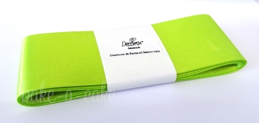 Satin Ribbon Apple Green - 40mm x 3m
