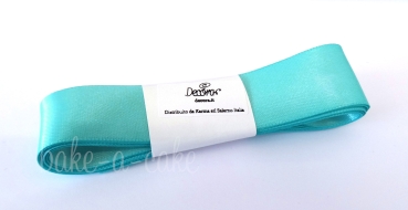 Satin Ribbon Aquamarine - 25mm x 3m