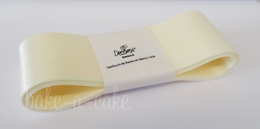 Satin Ribbon Cream - 40mm x 3m