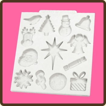 Silicone Mould Christmas Embellishments