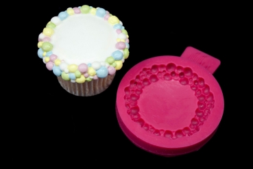 Silicone Mould - Bobbly Cupcake Border