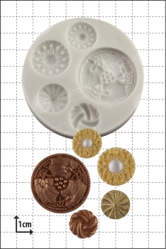 Silicone Mould - Vintage Buttons