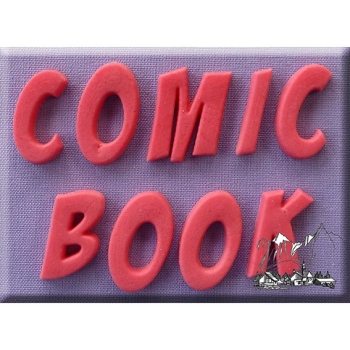 Silikonform Comic Buch Grossbuchstaben