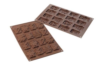 Silicone Mould Xmas Choco Tags