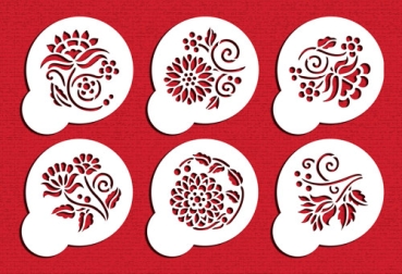 Stencil -  Crewel Flower Set