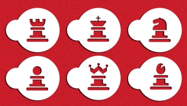 Stencil -  Chess Cookies