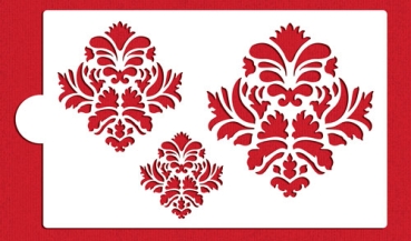 Schablone - Grosse Damask Symbole