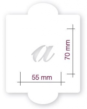 Stencil Lowercase letters / 26 pieces