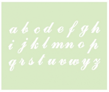 Stencil Lowercase letters / 26 pieces
