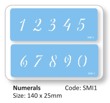Stencil - Numerals
