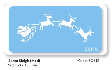 Stencil - Santa Sleigh