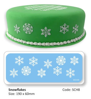 Stencil Snow Flakes