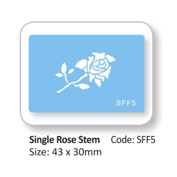 Stencil Single Rose
