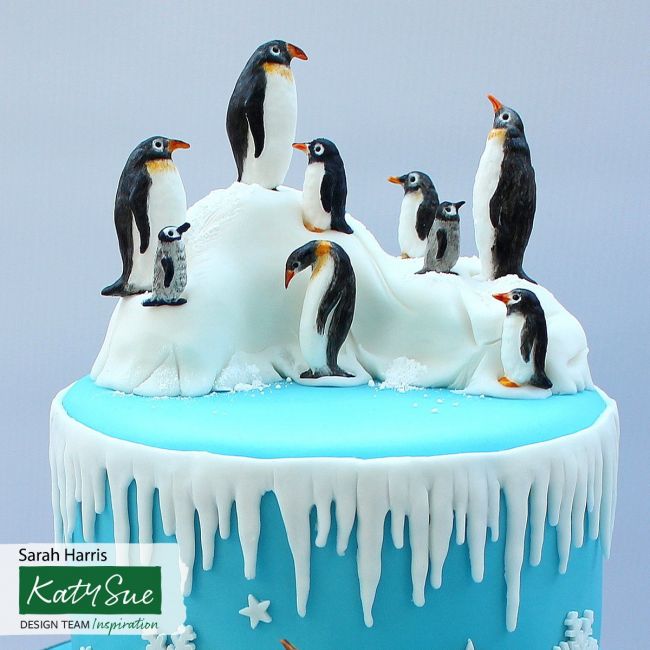 Backausstecher Pinguin Mit Auswerfer | Ca. 6 Cm Groß, Hellblau | Für Teig, Fondant & Knete
