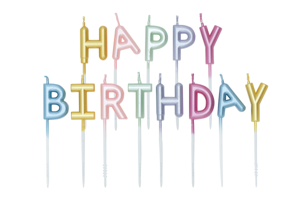 Candles - Happy Birthday - Pearl