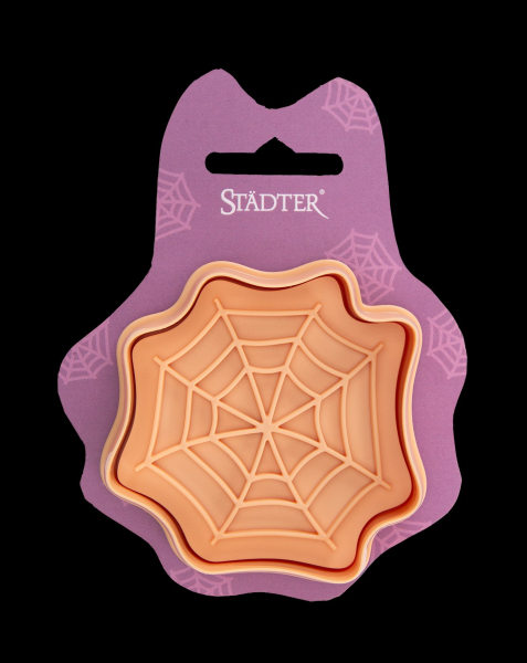 Ausstecher mit Auswerfer und Prägung - Spinnennetz