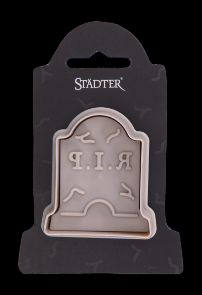 Ausstecher mit Auswerfer und Prägung - Grabstein