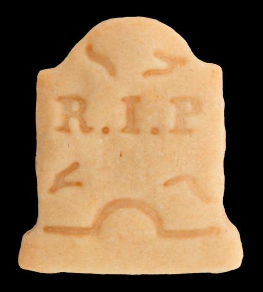 Ausstecher mit Auswerfer und Prägung - Grabstein