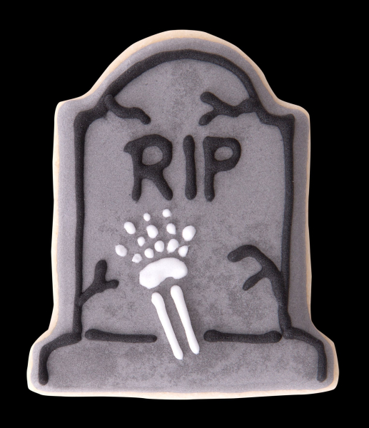 Ausstecher mit Auswerfer und Prägung - Grabstein