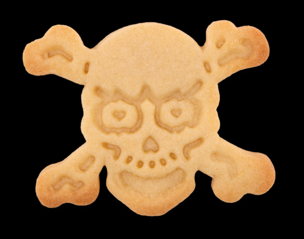 Ausstecher mit Auswerfer und Prägung - Totenkopf