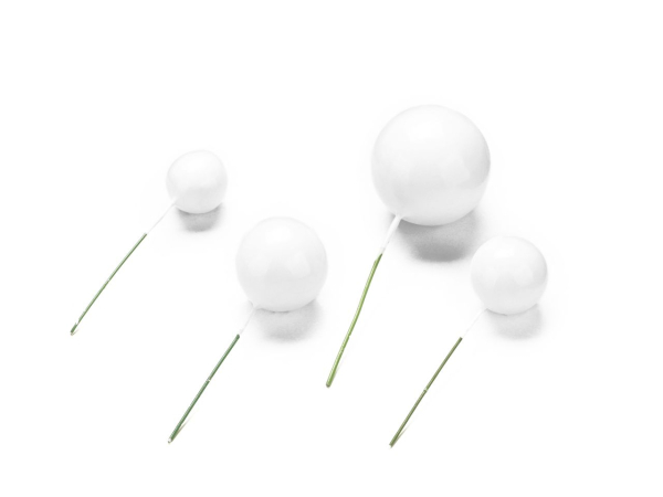 Bubbles / Kugel Einstecker - Weiss 4 Stück