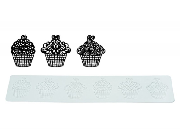 Silikon Matte Tricot Decor - CUPCAKES