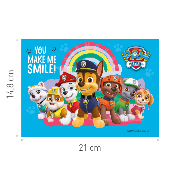 Tortenaufleger aus Esspapier - Paw Patrol 14.8 x 21cm