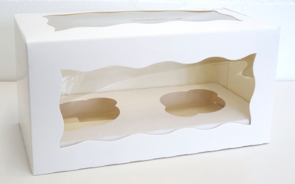 White 2 Cupcake / Muffin Box