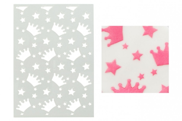 Mini Cake Stencil Princess Crowns