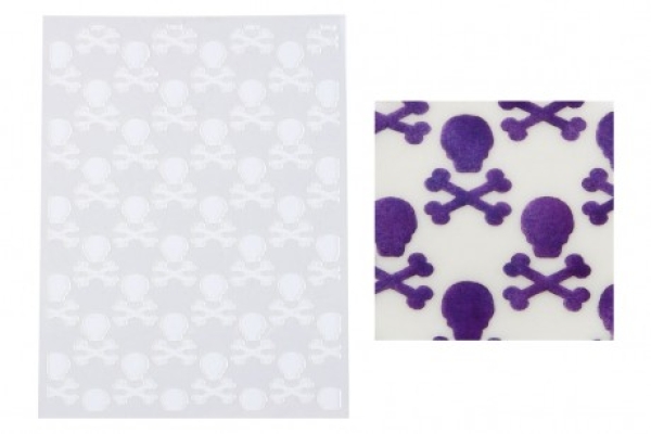 Mini Cake Stencil "Skull and Crossbones"
