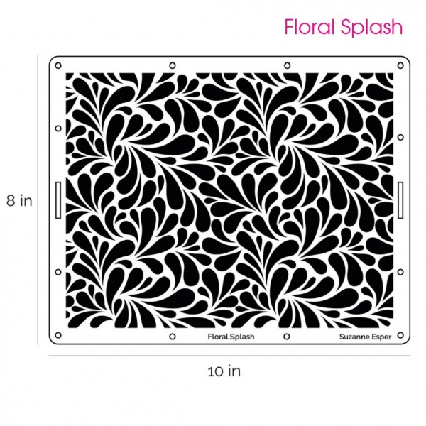 Stencil / Schablone - FLORAL SPLASH