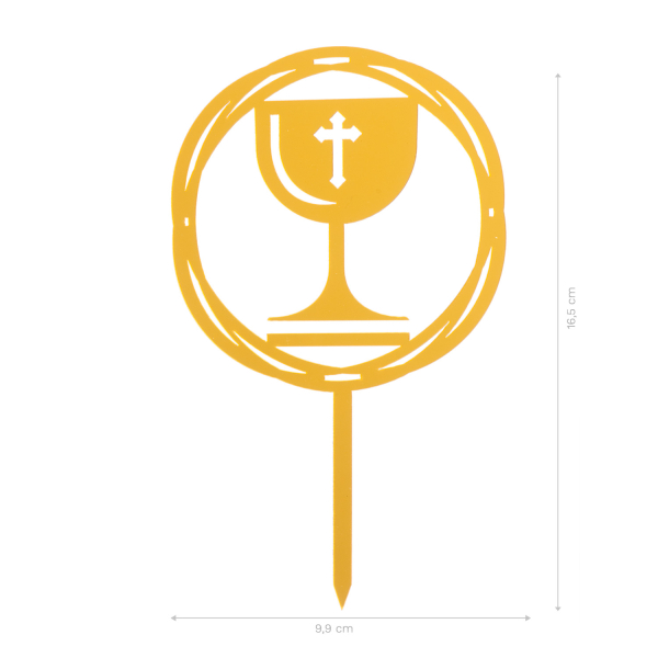 Torten Topper - Kommunion Kelch