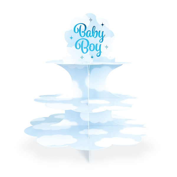 Cupcake Stand - Baby Boy - Blue