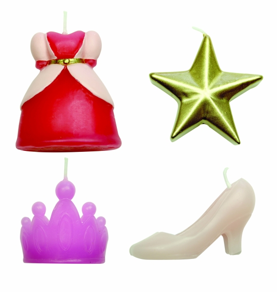 4 Princess Candles