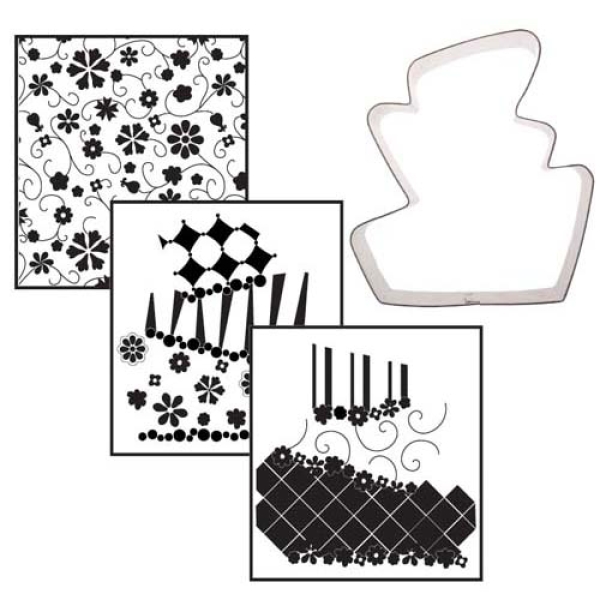Cookie Cutter Texture Set - Topsy Turvy Wedding Cake
