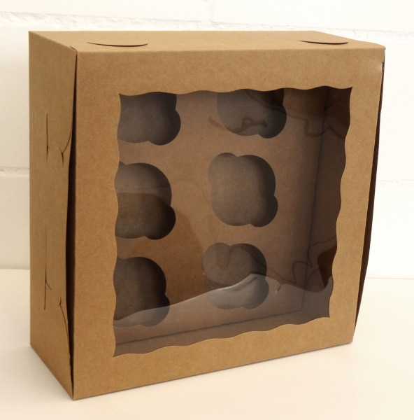 Kraft Brown 6 Cupcake / Muffin Box