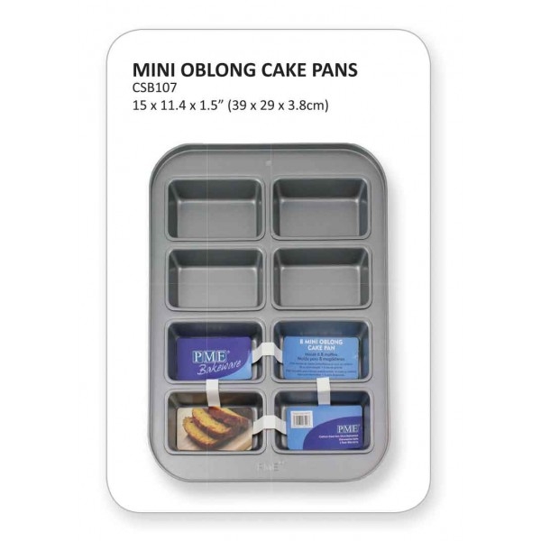 8 Mini Oblong Cake Pan