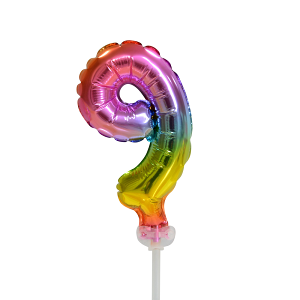 Topper - Foil Balloon Rainbow - 9
