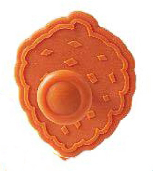 Ausstecher mit Auswerfer und Prägung - Tannenzapfen