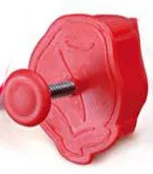 Ausstecher mit Auswerfer und Prägung - Rose