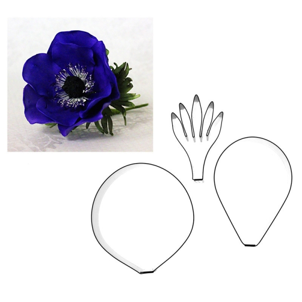 Ausstecher Set - Anemone und Blatt