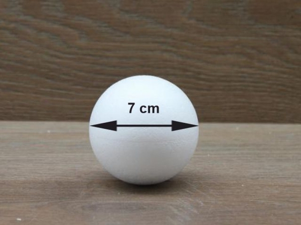 Styropor Ball / Kugel - 7cm